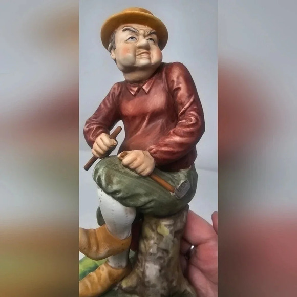 Royal Crown Arnart vintage ceramic golfer figurine breaking his club 2598 - Picture 5 of 10